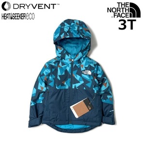 売切り【正規新品】THE NORTH FACE KID FREEDOM INSULATED JACKET ダウンジャケット US限定 キッズ 子供服 撥水 防寒(3T)青 総柄240517-40