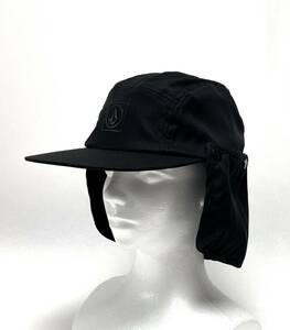 VOLCOM ボルコム D5512404BLK③ フラップ付き 帽子 キャップ Cap 日焼け対策 首回りの日よけ防止 ブラック色 ヴォルコム 新品即決 送料無料