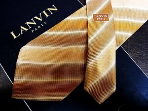 ★良品★3R05807【LANVIN】ランバン「ストライプ 柄」ネクタイ