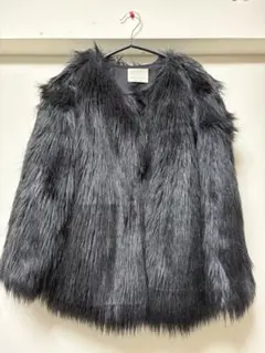 zara フェイクファーショートジャケット