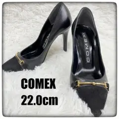 COMEX コメックス ポインテッドトゥ アクセ付き size 22.0cm