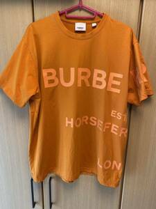 正規 21SS BURBERRY LONDON ENGLAND by Riccardo Tisci HORSEFERRY バーバリー ホースフェリー Tシャツ 橙 XS CNSOUFOU1QUA 8040692