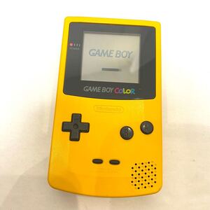 ゲームボーイカラー ■美品　動作良好確認済み 画面ほぼ傷なし　イエロー レア　GBC 任天堂 Nintendo ニンテンドー　ゲームボーイ CGB-001