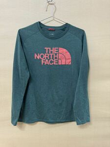 古着　THE NORTH FACE ノースフェイス ロングスリーブへザードTシャツ　メンズL 長袖　ポリエステル　NT81495 登山