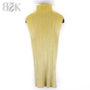 1円～ 美品 プリーツプリーズ PLEATS PLEASE イッセイミヤケ カットソー ノースリーブ レディース 表記サイズ3 ISSEY MIYAKE ◇