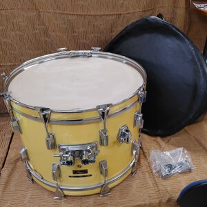 【Pearl ドラム バスドラム】中古品 22インチ 内径約56cm パール WOOD REMO レモ WOOD FIBERGLASS ケース付き 楽器 器材 【倉庫】1008