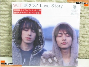 HT62 未開封/新品 WaT ボクラノLove Story 初回盤 CD シングル クリックポスト