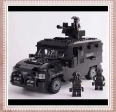 【レゴ互換】特殊警察SWAT 大型輸送車両 装甲車 ブロック模型
