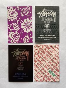 OLD STUSSY ポストカード 4枚セット T03 ステューシー POST CARD 非売品 ノベルティ オールド