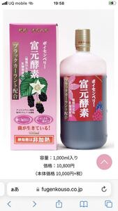 富元酵素　ボイセンベリー酵素1000ml×1本