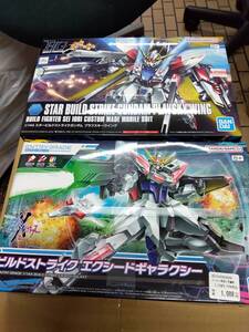 中古■未組立■1/144■HGBF スタービルドストライクガンダム プラフスキーウイング■EG ビルドストライク エクシードギャラクシー2点セット