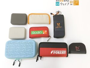 ロデオクラフト RCカーボン チェンジャーワレット、ダイワ プレッソワレット M、フォレストワレット 等 トラウト用品 計8点