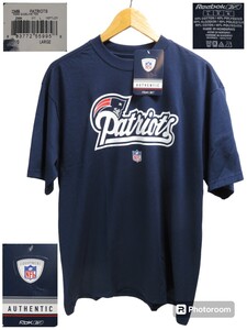 新品(デット)★Lサイズ【Reebok/リーボック】NFL/アメリカンフットボール/アメフト【ゆうパケットなら送料無料】PATRIOTS/ペイトリオッツ★