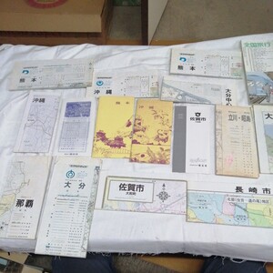 地図 大量 まとめて エアリアマップ 案内 壁付け 熊本 沖縄 大分県 佐賀 那覇 送料520円可能