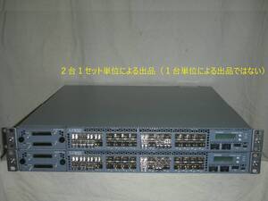 ☆2台セット！w/Stacking Mod., JUNIPER EX4550-32F [EX4550-32F-AFI]！(#F6-602)「160サイズ」☆