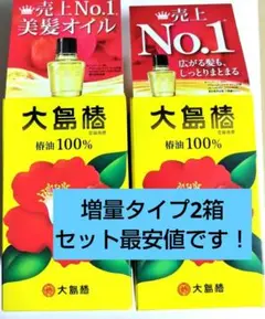 【即・匿名発送】売上No.1 美髪オイル 大島椿 椿油 60ml × 2箱