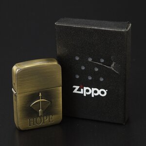 ●499558 送料込み 美品 ZIPPO ジッポー HOPE 50周年モデル 1941年 復刻 HP刻印 ソリッドブラス アローマーク レプリカ 50th 箱付