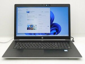 【1円スタート】hp ProBook 470 G5 Core i5 8250U 8GB 256GB（SSD)+1TB(HDD) GeForce 930MX 17.3インチ FHD (1920×1080) Windows11 Pro