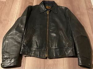 超SPECIAL EARY 50s KIT CARSON POLICE MAN TYPE SINGLE RIDERS LEATHER JACKET ホースハイド　ポリスマン ライダース(検　30s 40s 60s)