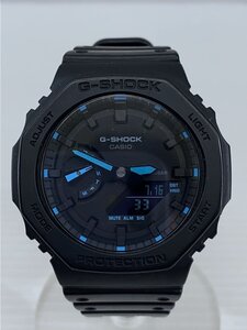 CASIO◆クォーツ腕時計_G-SHOCK/デジアナ/ラバー/BLK/BLK