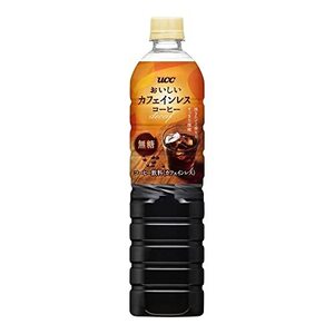 UCC おいしいカフェインレスコーヒー 無糖 ペットボトル コーヒー 900ml×12本