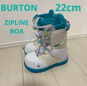 【22cm】BURTON ZIPLINE BOA キッズ スノーボードブーツ　 バートン　ジップライン