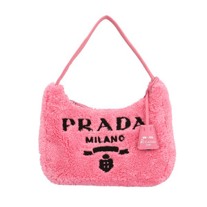 プラダ Re-Edition2000テリーミニバッグ ハンドバッグ ファブリック 1NE515 ピンク レディース PRADA 中古 美品