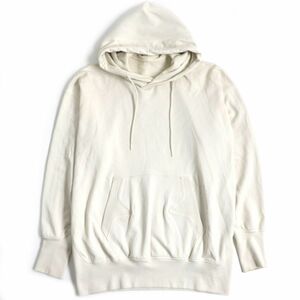 美品▼Y-3 ワイスリー アディダス×ヨウジヤマモト 1AX001 STACKED LOGO HOODIE バックプリント パーカー ライトベージュ S メンズ 正規品