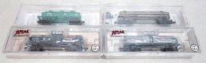 ■マイクロトレイン ATLAS Nゲージ 貨車 ４点セット 11000 Gallon Tank Car Spencer Chemical (RTCX) / Dome Tank Car Penn Central 他