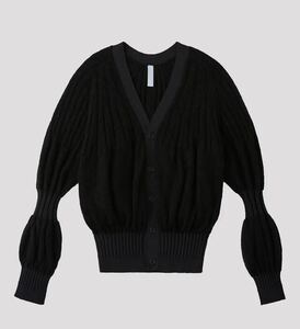 美品　送料込　CFCL シーエフシーエル　FLUTED MOHAIR CARDIGAN カーディガン　ブラック　黒　ユニセックス