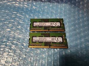 即決 SAMSUNG製 4GB×2枚 計8GB DDR4 PC4-2400T PC4-19200 260pin 送料140円～