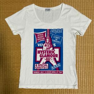 ヒステリックグラマー ギターガール ポスター Tシャツ 白M レア HYSTERIC GLAMOUR