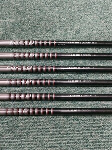 GRAPHITE DESIGN TOUR AD75r Wカラー アイアン用 5〜Pw 6本セット Rフレックス シャフト 20240711