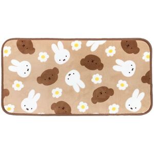 ミッフィー miffy マット （ミッフィー＆ボリス＆お花） キッチン ベージュ