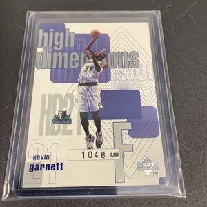 1997-98 high dimensions kevin garnett upper deck NBAカード