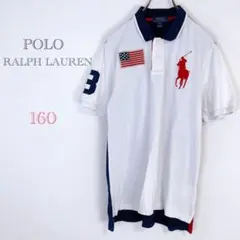 ◇ポロラルフローレン【160】ポロシャツ 綿100% ビッグロゴマーク