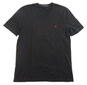 XL 2022 クリーニング済 ルイヴィトン/LOUIS VUITTON ロゴ Tシャツ ブラック コットン 国内正規 RM222Q JC8 HAY50W