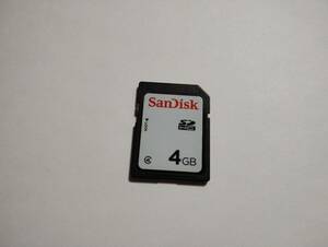 4GB　SDHCカード　SanDisk　フォーマット済み　メモリーカード