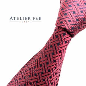 ATELIER F&B ネクタイ パターン柄 アトリエ エフアンドビー USED 中古 m095