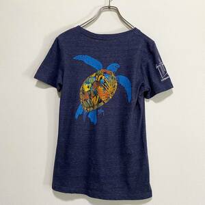 アメリカ古着　Guy Harvey ガイ ハーベイ　半袖　Tシャツ　Vネック　亀　タートル　Sサイズ　US古着　【I1083】