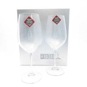 未使用 RIEDEL リーデル 416/15-2 ヴィノム キャンティ クラッシコ ワイングラス 2客 クリスタル ペア 赤 白 SU10315B4