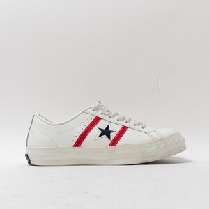 【1円スタート】 converse コンバース JACK STAR RETRO ジャックスター レトロ スター＆バーズ レザー トリコロール 日本製 US7.5 25.5cm