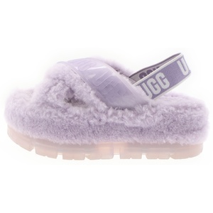 UGG アグ FUZZITA CLEAR ファジータ クリア ストラップ サンダル ファーミュール パープル 1135237 レディース