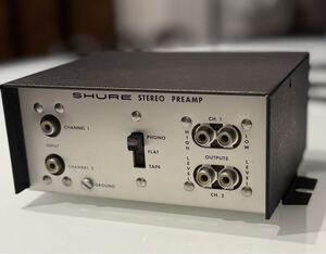 SHURE Stereo Preamp Model M64 フォノイコライザー V15シリーズやヴィンテージMMに最適 動作品