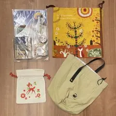 KALDI 文房具・巾着・保冷バッグセット