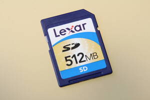 512MB SDカード Lexar