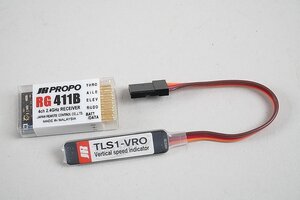 JR PROPO RG 411B 4ch 2.4GHz レシーバー / TLS1-VRO バリオセンサー セット RC用パーツ ※本体のみ