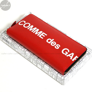 新品 COMME des GARCONS Wallet SA0110HL HUGE LOGO レッド コムデギャルソン ウォレット ロング レザー 財布 長財布 ヒュージ ロゴ 赤