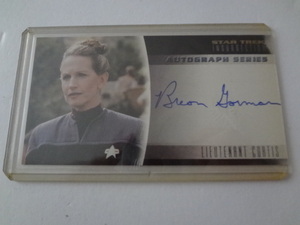 スタートレック Star Trek: Insurrection A14 Breon Gorman as Lieutenant Curtis 直筆サイン入り トレカ 送料110円