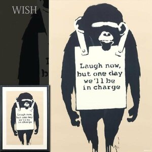 【真作】【WISH】バンクシー Banksy「Laugh Now」シルクスクリーン 12号大 大作 正規WCPリプロダクション作品 ◆人気作 　 #24053765